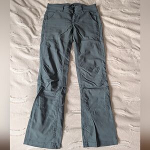Prana Short Inseam Dusty Blue Gray Climbing/Hiking Pants